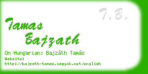 tamas bajzath business card
