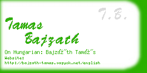 tamas bajzath business card